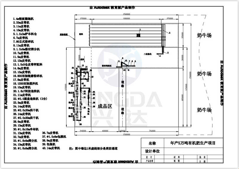 青岛年产5万吨有机肥生产线