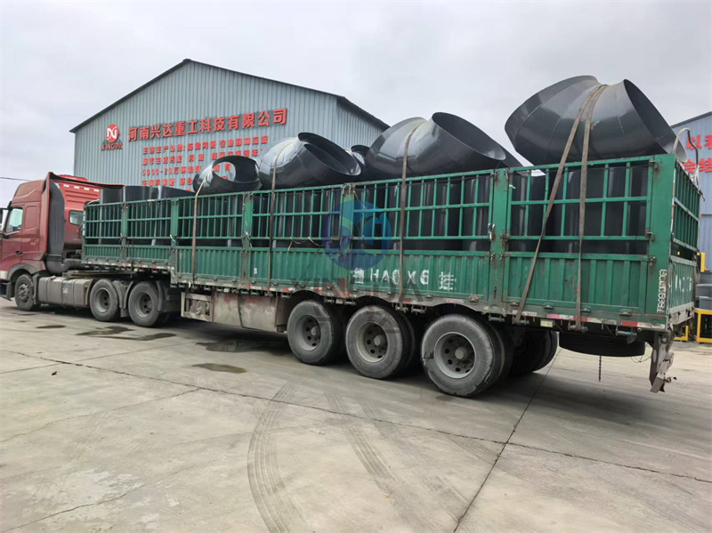 第四车:18米有机肥设备滚筒式烘干机弯头设备准备发货