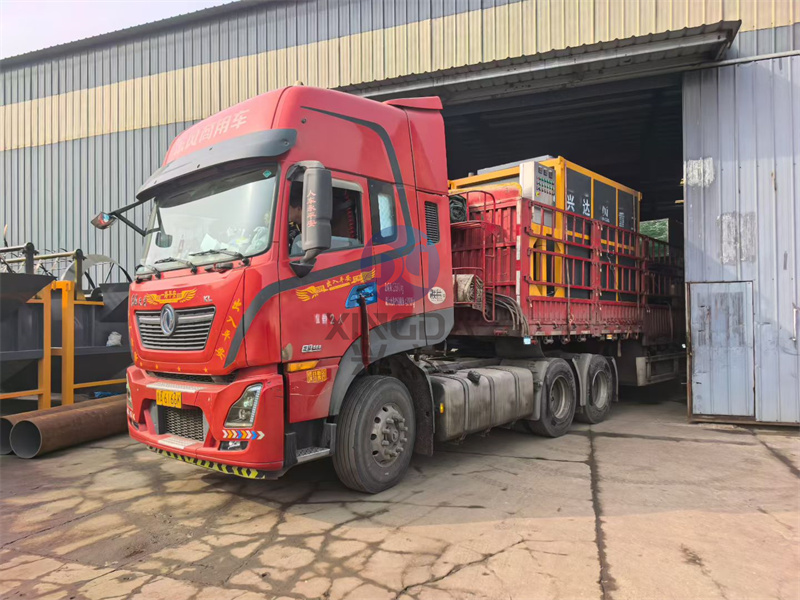 虫子粪便有机肥生产线设备发货现场